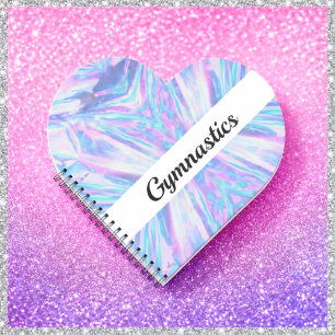 Heart Shaped Gymnastics Spiral Notebook