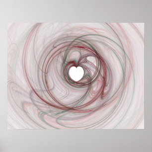 Heart shaped hole poster