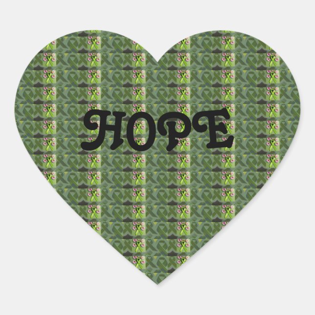 Heart-Shaped Hope Sticker for Chronic Illnesses <3 (Front)