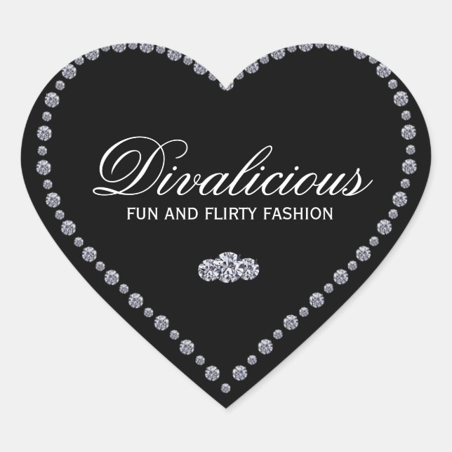 Heart Shaped Jewel Stickers (Front)