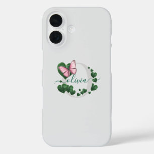 Heart-Shaped Leaves Bouquet iPhone 16 Case