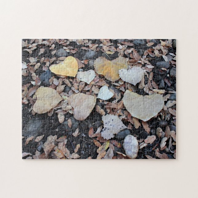 Heart Shaped Leaves of Love Puzzle (Horizontal)