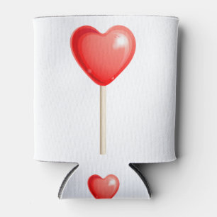 heart shaped lollipop can cooler