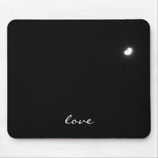 Heart Shaped Moon Mouse Mat