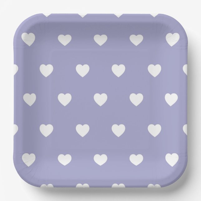 Heart-Shaped Paper Plates (Front)