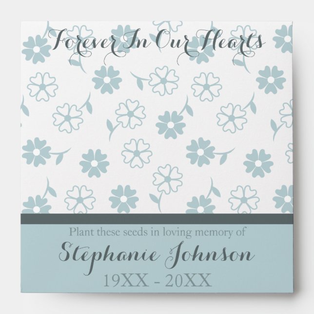 Heart Shaped Petal Flowers Envelope (Front)