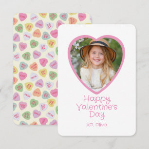 Heart Shaped Photo Classroom Valentine’s Day Card