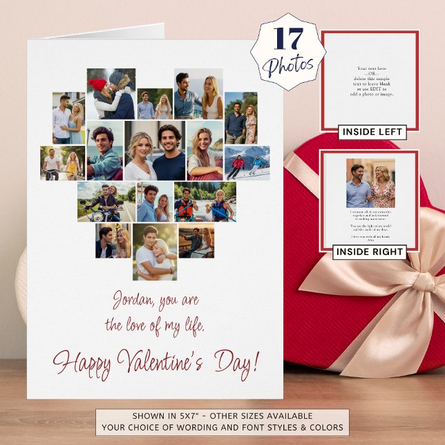 Heart Shaped Photo Collage Custom Valentines Day (Creator Uploaded)