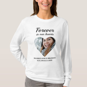 Heart shaped photo Forever in our hearts T-Shirt