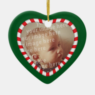 Heart Shaped Photo Frame Ceramic Tree Decoration