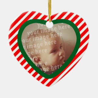 Heart Shaped Photo Frame Ceramic Tree Decoration