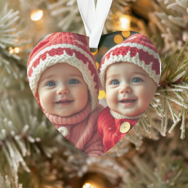 Heart Shaped Photo Ornament (Tree)