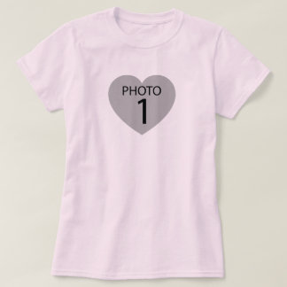 Heart-shaped photo template T-Shirt