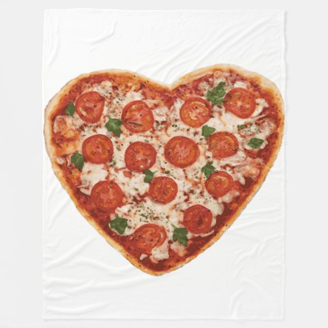 heart shaped pizza blanket (Front)