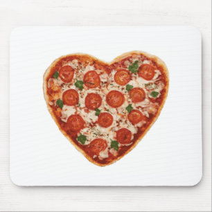 heart shaped pizza mouse mat