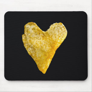 Heart Shaped Potato Chip Mouse Mat