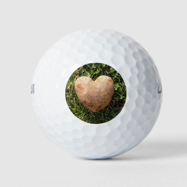 Heart Shaped Potato Golf Balls (Front)