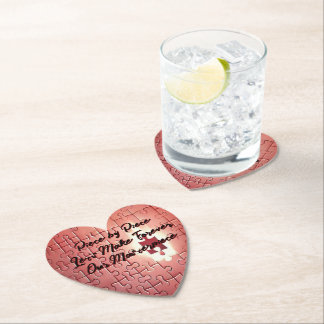 Heart-Shaped Puzzle Coaster
