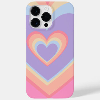 heart shaped rainbow Case-Mate iPhone 14 pro max case