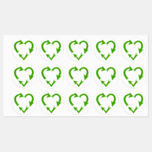 Heart Shaped Recycle Symbol 