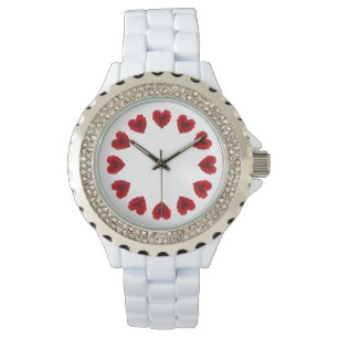 Heart-Shaped Red Rose Watch