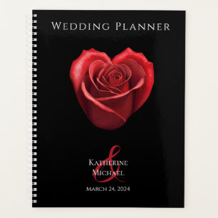 Heart Shaped Red Rose-Wedding-Planner Planner
