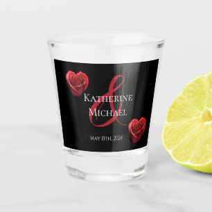 Heart Shaped Red Roses-Wedding-Money/shot Dance- Shot Glass