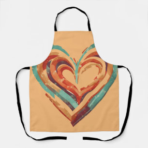 Heart-Shaped Retro Apron