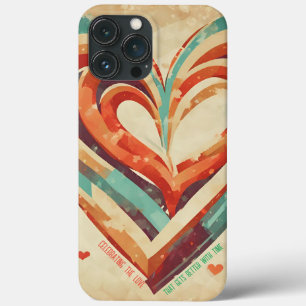 Heart-Shaped Retro iPhone 13 Pro Max Case