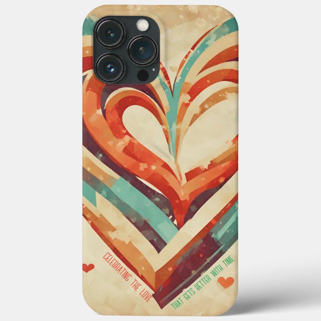 Heart-Shaped Retro Case-Mate iPhone Case (Back)