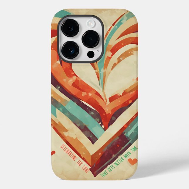 Heart-Shaped Retro Case-Mate iPhone Case (Back)