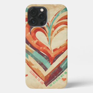 Heart-Shaped Retro iPhone 13 Pro Max Case