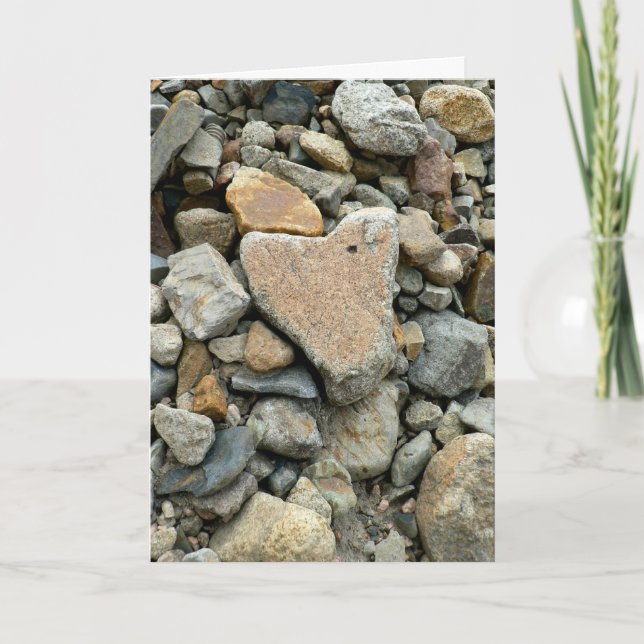 Heart Shaped Rock Card (Front)