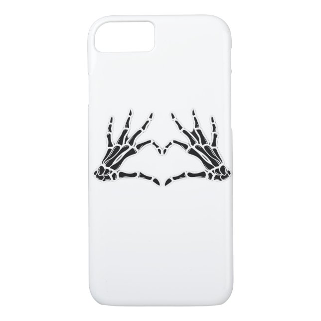 Heart-Shaped Skeleton Hands - Unique Art For Skele Case-Mate iPhone Case (Back)