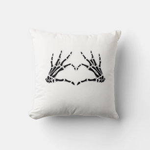 Heart-Shaped Skeleton Hands - Unique Art For Skele Cushion