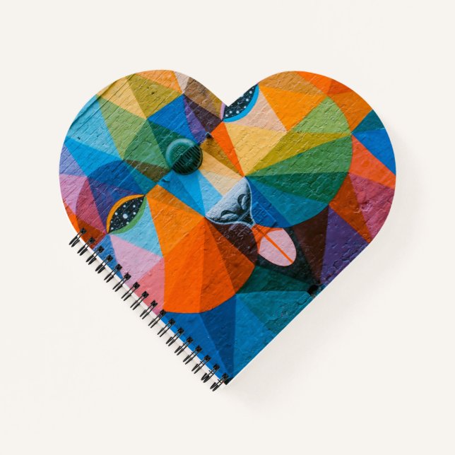 Heart Shaped Spiral Bound Notebook (Front)