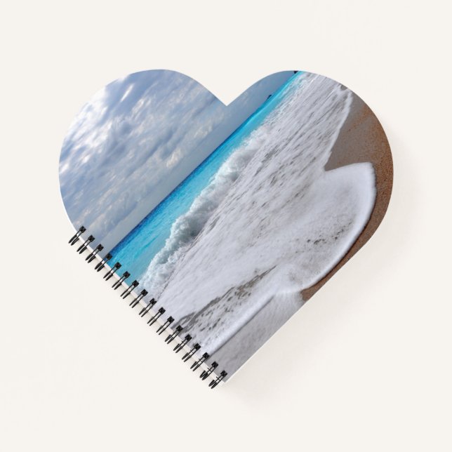 Heart Shaped Spiral Bound Notebook (Front)