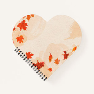 Heart Shaped Spiral Bound Notebook