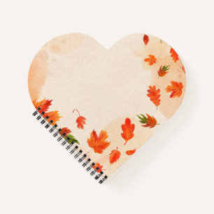 Heart Shaped Spiral Bound Notebook