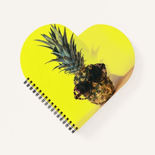 Heart Shaped Spiral Bound Notebook (Front)