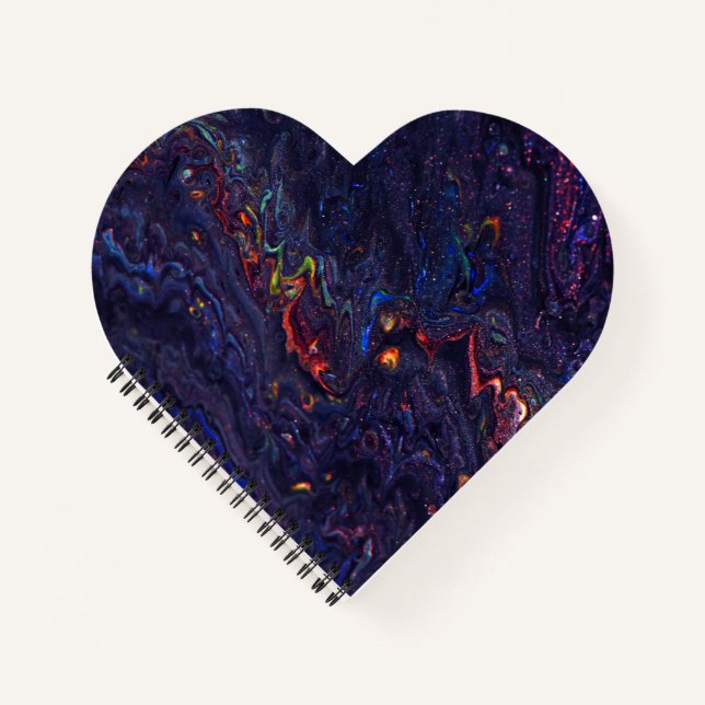 Heart Shaped Spiral Bound Notebook (Front)