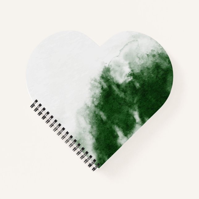 Heart Shaped Spiral Bound Notebook (Front)