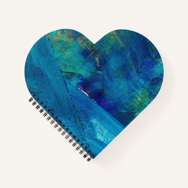 Heart Shaped Spiral Bound Notebook (Front)