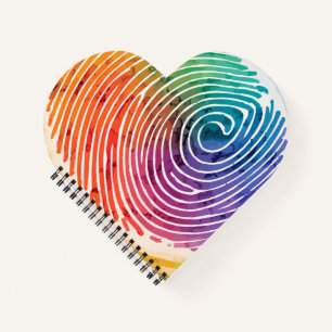 Heart Shaped Spiral Bound Notebook
