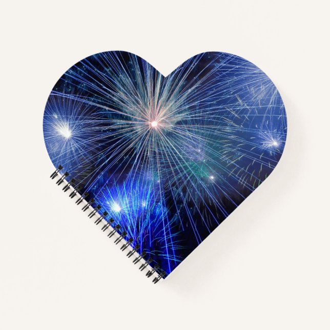 Heart Shaped Spiral Bound Notebook (Front)