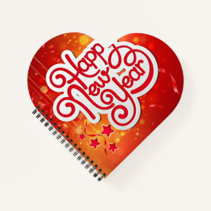Heart Shaped Spiral Bound Notebook