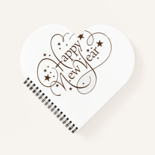 Heart Shaped Spiral Bound Notebook