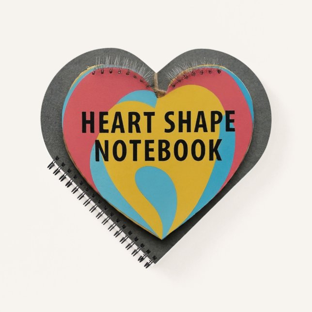 Heart-Shaped Spiral  Notebook (Front)