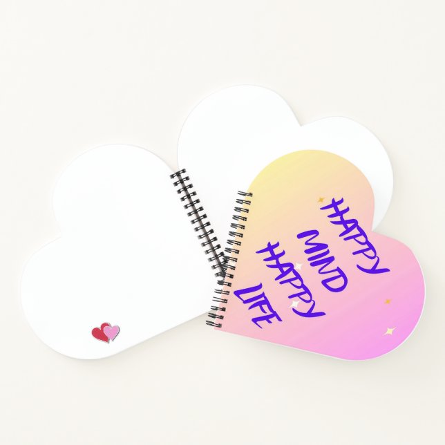 Heart-Shaped Spiral Notebook – Motivational  (Inside)