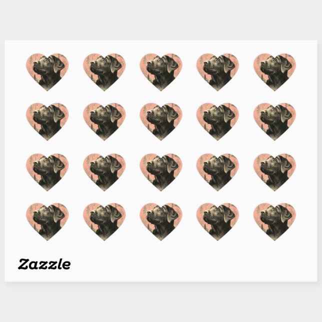 Heart-shaped stickers (Sheet)
